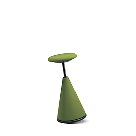 Stakruk giroflex 10, gestoffeerd, 640 - 810 mm zithoogte, groen