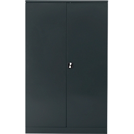Stalen kast - B 1200 x D 420 x H 1950 mm - antracietgrijs 7016