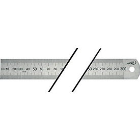 Stalen meetlat L.1500 mm STA, buigzaam, schaalverdeling A = mm/mm H.PREISSER