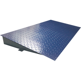 Stalen oprijplaat Adam PT 10R, voor weegplateau PT-112/PT-312, B 635 x D 1200 x H 115 mm, blauw