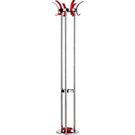 Standing coat rack 2872-12, red