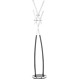 Standing coat rack (2876-10) black/white