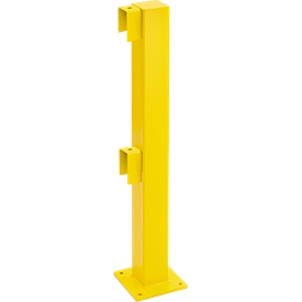 Standpfosten Anfang/Ende, 1000 mm, beschichtet, gelb