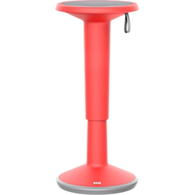 StandUP in hoogte verstelbare kruk, Ø 330 x H 590 - 845 mm, rood