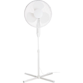 Standventilator, 3 Stufen, B 680 x T 680 x H 1090–1250 mm, weiß