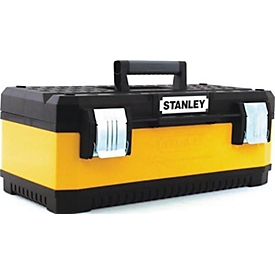 STANLEY boîte à outils, L 662 x P 293 x H 222 mm, composite métal-plastique, inoxydable, poignée ergonomique