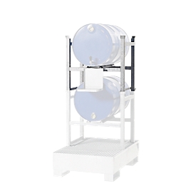 Stapelrahmen asecos, f. Auffangwanne asecos, Typ WGB 22, 1x200 l Fass