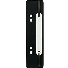 Stapling strips Exacompta 426007B, perforation 60 &amp; 80 mm, L 150 x W 35 mm, plastic &amp; metal, black, 250 pieces