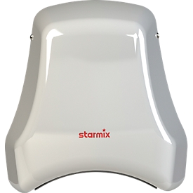 Starmix T-C1 M w handendroger, netvoeding, infraroodschakelaar, 1550 W, 38 l/s, 345 km/u, staal met poedercoating, wit