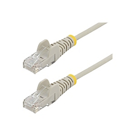StarTech.com 0,5 m Cat6-Kabel - Grau - Schlankes Patchkabel - Snagless - Patch-Kabel - RJ-45 (M)