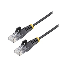 StarTech.com 0,5 m Cat6-Kabel - Schwarz - Schlankes Patchkabel - Snagless - Patch-Kabel - RJ-45 (M)