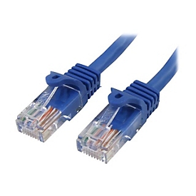 StarTech.com 0,5m Cat5e Ethernet Netzwerkkabel Snagless mit RJ45 - Cat 5e UTP Kabel - Blau - Patch-Kabel - RJ-45 (M)