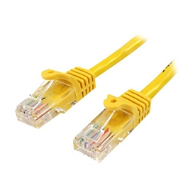StarTech.com 0,5m Cat5e Ethernet Netzwerkkabel Snagless mit RJ45 - Cat 5e UTP Kabel - Gelb - Patch-Kabel - RJ-45 (M)
