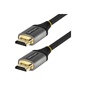 StarTech.com 0,5m Premium High Speed HDMI Kabel mit Ethernet - 4K HDMI - Premium Highspeed - HDMI-Kabel mit Ethernet - HDMI männlich zu HDMI männlich - 50 cm - abgeschirmt - Grau, Schwarz - passiv, unterstützt 4K 60 Hz (3840 x 2160)