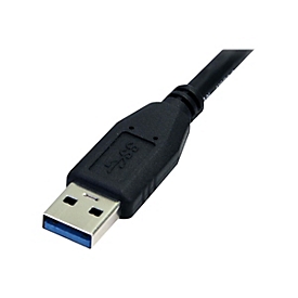 StarTech.com 0,5m USB 3.0 A auf Micro B Kabel - St/St - Schwarz - 50cm SuperSpeed USB 3.0 Anschlusskabel - Stecker / Stecker - USB-Kabel - Micro-USB Typ B (M)