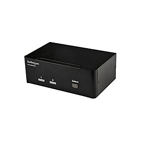 StarTech.com 2 Port DisplayPort Dual Monitor KVM Switch - DisplayPort KVM - 4K 60 Hz - KVM-/Audio-/USB-Switch - 2 Anschlüsse