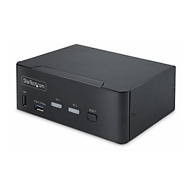 StarTech.com 2-Port Dual-Monitor DisplayPort KVM Switch, 8K 60Hz / 4K 144Hz, DP 1.4, 2x USB 10Gbps Ports, 4x USB HID Ports, Hotkey Switching, TAA Compliant - KVM-/Audio-/USB-Switch - 2 x KVM/Audio/USB - 1 lokaler Benutzer - Desktop - TAA-konform