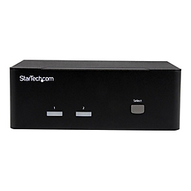 StarTech.com 2 Port KVM Switch mit Dual-VGA und 2-fach USB Hub - USB 2.0 - KVM-/Audio-/USB-Switch - 2 Anschlüsse