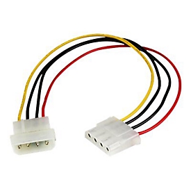 StarTech.com 30cm LP4 Molex Strom Verlängerung - 4 Pin Anschlusskabel / Verlängerungskabel - Stecker/Buchse - Spannungsversorgungs-Verlängerungskabel - interne Stromversorgung, 4-polig (M)