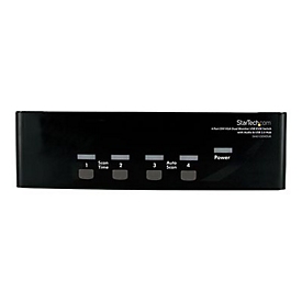 StarTech.com 4-poort DVI VGA USB KVM-switch met Audio en USB 2.0-hub - KVM / audio / USB switch - 4 poorten
