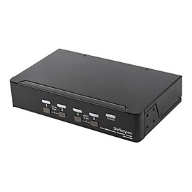 StarTech.com 4 Port DisplayPort KVM Switch - DisplayPort 1.2 KVM - 4K 60Hz - DisplayPort Switch - DisplayPort Umschaltbox - USB KVM Switch - KVM-/Audio-Switch - 4 Anschlüsse