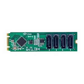 StarTech.com 4-Port M.2 to SATA Adapter Card - Controller - m.2 NVMe