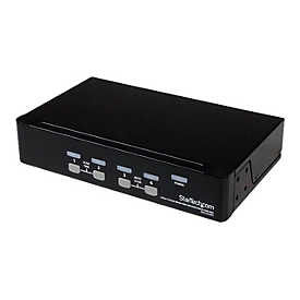 StarTech.com 4-Port USB KVM Swith with OSD - TAA Compliant - 1U Rack Mountable VGA KVM Switch (SV431DUSBU) - commutateur KVM - 4 ports