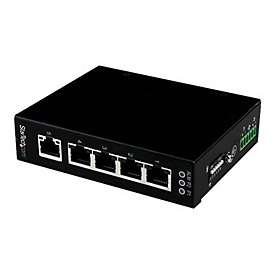 StarTech.com 5-poorts onbeheerde industriële gigabit Ethernet switch - op een DIN-rail / wand monteerbaar - switch - 5 poorten