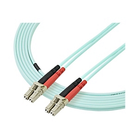 StarTech.com 5m Fiber Optic Cable - 10 Gb Aqua - Multimode Duplex 50/125 - LSZH - LC/LC - OM3 - LC to LC Fiber Patch Cable - Patch-Kabel - 5 m - Aquamarin