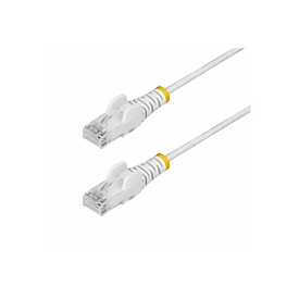 StarTech.com 5m White Slim CAT6 Ethernet Cable, Snagless, 28AWG, LSZH - Patch-Kabel - RJ-45 (M)