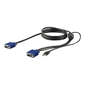 StarTech.com 6 ft. (1.8 m) USB KVM Cable for StarTech.com Rackmount Consoles - VGA and USB KVM Console Cable (RKCONSUV6) - Video- / USB-Kabel - 1.8 m