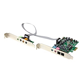 StarTech.com 7.1 Kanal PCI Express Soundkarte - PCIe Sound Karte mit SPDIF optisches Kabel - 24-bit - 192KHz - Soundkarte