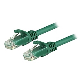 StarTech.com 7.5m CAT6 Ethernet Cable, 10 Gigabit Snagless RJ45 650MHz 100W PoE Patch Cord, CAT 6 10GbE UTP Network Cable w/Strain Relief, Green, Fluke Tested/Wiring is UL Certified/TIA - Category 6 - 24AWG (N6PATC750CMGN) - Patch-Kabel - RJ-45 (M...
