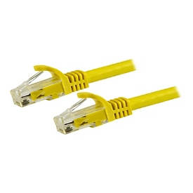 StarTech.com 7.5m CAT6 Ethernet Cable, 10 Gigabit Snagless RJ45 650MHz 100W PoE Patch Cord, CAT 6 10GbE UTP Network Cable w/Strain Relief, Yellow, Fluke Tested/Wiring is UL Certified/TIA - Category 6 - 24AWG (N6PATC750CMYL) - Patch-Kabel - 7.5 m -...