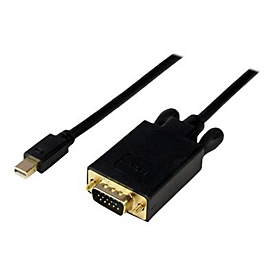 StarTech.com Adaptateur Mini DisplayPort vers VGA - Câble Actif Vidéo Display Port Mâle vers VGA Mâle pour Apple Mac ou PC - Noir 3m - convertisseur vidéo - noir