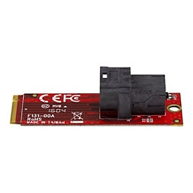 StarTech.com Adaptateur U.2 vers M.2 PCIe pour SSD U.2 NVMe - SFF-8639 - PCI Express 3.0 x4 - M.2 - U.2 - Rouge - CE - FCC - REACH - 0 - 55 °C - -40 - 85 °C