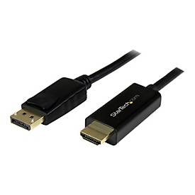 StarTech.com Câble adaptateur DisplayPort vers HDMI de 5 m - Convertisseur DP vers HDMI avec câble intégré - M/M - Ultra HD 4K - Noir - câble adaptateur - DisplayPort / HDMI - 5 m