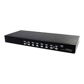 StarTech.com Commutateur USB VGA KVM 8 ports à montage sur rack avec audio (câbles audio inclus) - commutateur écran-clavier-souris/audio - 8 ports