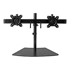 StarTech.com Dual-Monitorhalter - Monitor Halterung für zwei Displays - Aufstellung - einstellbarer Arm - für LCD-Display - Kunststoff, Stahl, Aluminium - Schwarz - Bildschirmgröße: 61 cm (24")