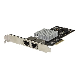 StarTech.com Dual Port 10G PCIe Netzwerk Karte - Intel-X550AT 10GBASE-T & NBASE-T PCI Express Netzwerk karte 10/5/2.5/1GbE Multi Gigabit Ethernet, 5 Geschwindigkeiten NIC LAN Karte (ST10GPEXNDPI) - Netzwerkadapter - PCIe 3.0 x4 - 10Gb Ethernet x 2