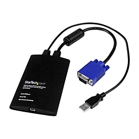 StarTech.com KVM console naar laptop USB 2.0 draagbare Crash cart adapter met bestandsoverdracht & video-opname - KVM-schakelaar - 1 poorten