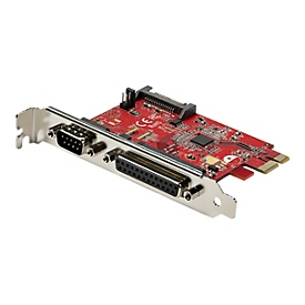 StarTech.com PCIe-Karte mit serieller und paralleler Schnittstelle - PCI-Express-Kombi-Adapterkarte mit 1x DB25-Parallelschnittstelle & 1x serieller RS232-Schnittstelle (PEX1S1P950) - Adapter Parallel/Seriell - PCIe 2.0 - IEEE 1284 x 1 + RS-232 x 1