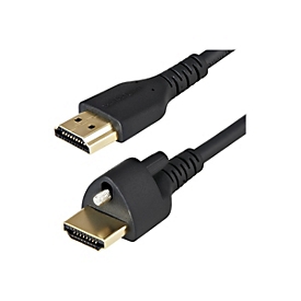 StarTech.com Startech 2m High Speed HDMI Kabel - 4K 60Hz HDR - HDMI-2.0-Monitorkabel mit Verriegelungsschraube für sichere Verbindung - HDMI-Kabel mit Ethernet - St/St (HDMM2MLS)