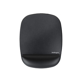 StarTech.com Tapis de Souris avec Repose-Poignets - Repose Poignet Ergonomique de 17x18x2cm - Tapis de Souris pour Bureau/Ordinateur Portable - Tapis de Souris avec Support Poignet en Gel - Noir - Monochromatique - Polyuréthane - Repose-poignets -...