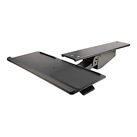 StarTech.com Tastaturablage - Höhenverstellbare Tastatur und Mausablage, 25 x 66 cm - Ergonomische Schreibtisch/Computer Tastaturablage mit Mauspad & Handgelenkauflage - Kipp/Drehfunktion (KBTRAYADJ2)