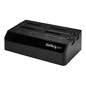 StarTech.com USB 3.0 4 Bay 2,5 / 3,5 Zoll SATA III Festplatten Dockingstation mit UASP und zwei Lüftern - 6,4 / 8,9 cm HDD / SSD Dock - Speichergehäuse
