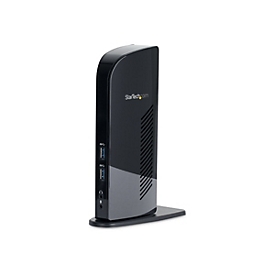 StarTech.com USB 3.0 Dockingstation, kompatibel mit Windows / macOS, unterstützt Dual Displays, HDMI und DVI, inkl. DVI zu VGA Adapter - Dockingstation - USB - GigE