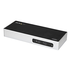 StarTech.com USB 3.0 Dual Monitor Dockingstation - USB auf HDMI - USB zu VGA oder DVI - USB 3.0 Dock - GbE - 6 Port USB 3.1 Gen 1(DK30ADD) - Dockingstation - USB - DVI, HDMI - GigE