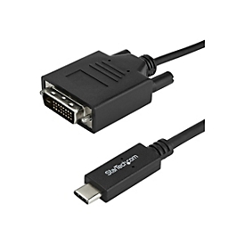 StarTech.com USB-C to DVI Cable - 6 ft / 2m - 1080p - 1920x1200 - USB-C DVI Monitor Cable - USB C Cable - Computer Monitor Cable (CDP2DVIMM2MB) - USB/DVI-Kabel - USB-C zu DVI-D - 2 m