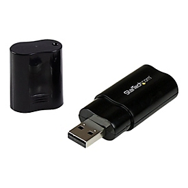 StarTech.com USB Sound Card - 3.5mm Audio Adapter - External Sound Card - Black - External Sound Card (ICUSBAUDIOB) - Soundkarte